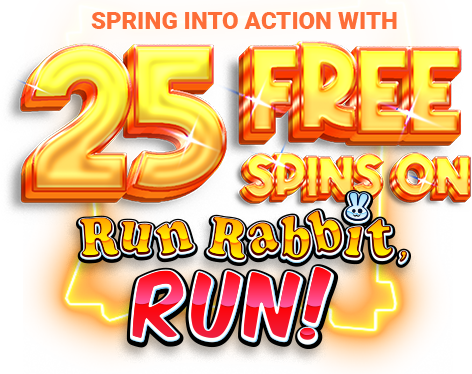 Wink Slots 25 Free Spins on Run Rabbit, Run